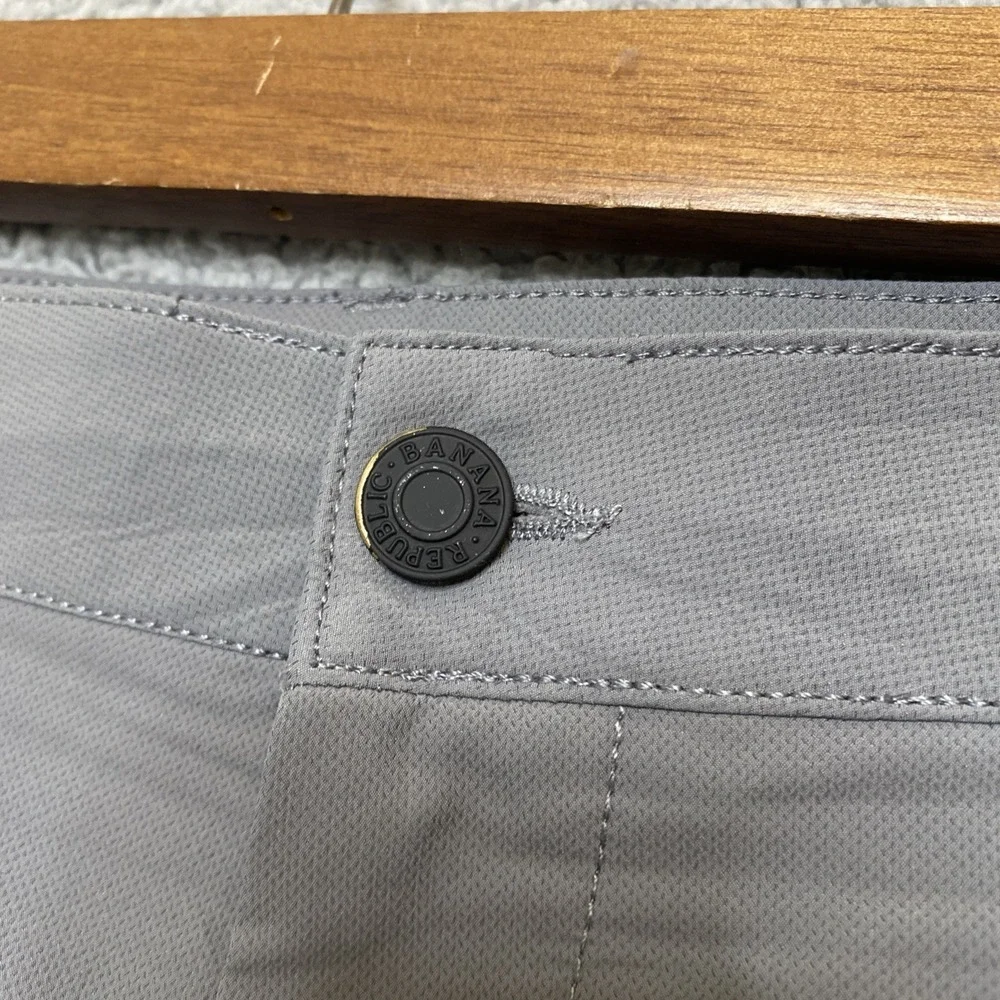 Banana Republic Pants Men Gray 40x30 Straight Leg Technical Performance Trouser